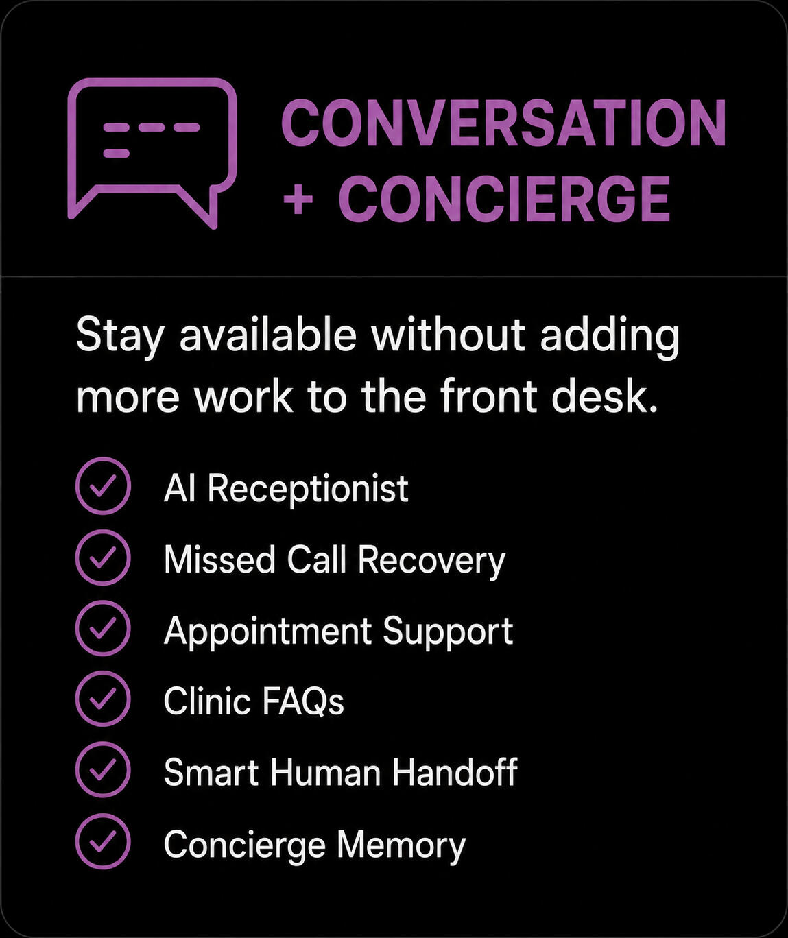 Conversation and Concierge